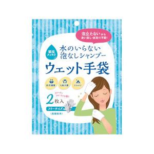 水のいらない泡なしシャンプー ウェット手袋 2枚入×5個の商品画像