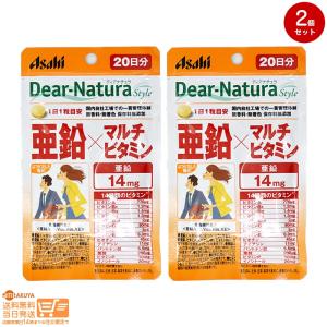 アサヒ ディアナチュラスタイル 亜鉛×マルチビタミン 20日分(20粒) 2個セット 送料無料｜nitirakuya