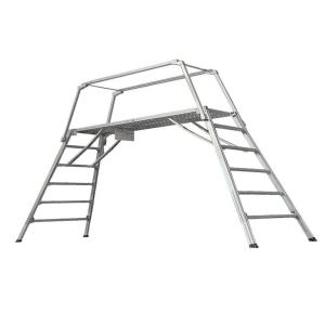 アルミ  伸縮  幅広  四脚調整式足場台  勇馬  ESK-20  折り畳み