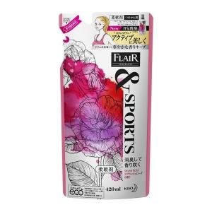 花王 フレアフレグランス　&amp;(アンド)SPORTS(スポーツ)　スプラッシュローズ つめかえ 420mL 1ケース(15個)