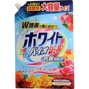 日本合成洗剤 ホワイトバイオジェル つめかえ用 1220g x2ケース(16個)｜nitizatu-ya