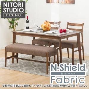 ニトリ（NITORI） 幅120cm ダイニングテーブル(スタディーS120棚付き