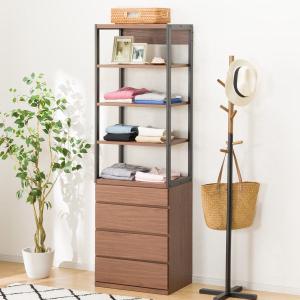 ニトリ（NITORI） オープンワードローブ(アテン 80 LBR) : ニトリ