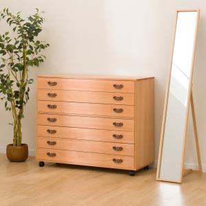 ニトリ キャスター付き桐チェスト(MR-04） タンス たんす 衣類収納