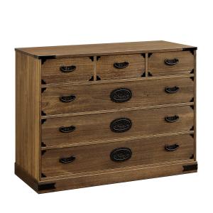 総桐民芸タンス 引出し3段 天然木(桐無垢材）3段チェスト 難あり