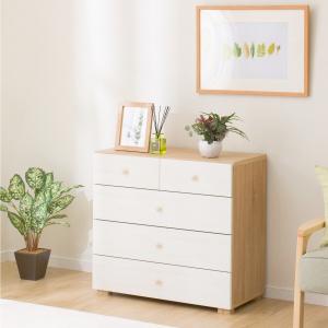 ニトリ チェスト 白 衣類収納 コンパクト たんす (エレアK 60 WH