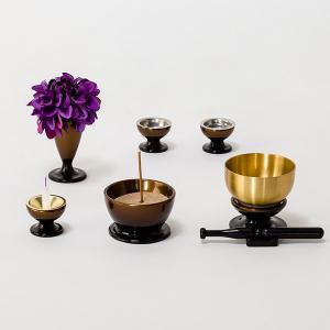 ニトリ 仏具(五具足・りん)セット(MG01 ワインぼかし) : ニトリ ニトリ 仏具(五具足・りん)セット(MG01 ワインぼかし) : ニトリ