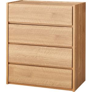 ニトリ（NITORI） 木目調×スチールのおしゃれなハイチェスト タンス