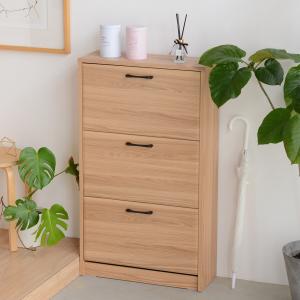 シューズボックス スリム 3段 レッド アイアン DOTTUS ドッタス