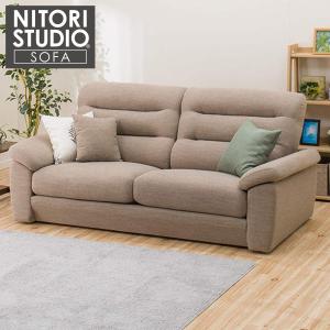 ソファー ソファ 3人掛け 布張りソファ(NポケットA12 H-LO DR-BE) ニトリ