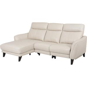 ニトリ　ソファー 3人掛け両電動リクライニングソファ 本革タイプ (NZ278 DBR) | ニトリ