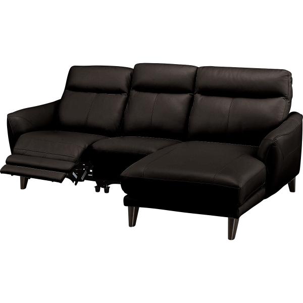 ソファー ソファ 電動カウチソファ (アネーロ LC スタンダードタイプ NB DBR) ニトリ