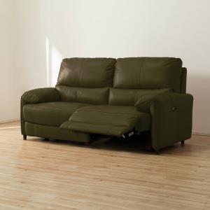 ニトリ（NITORI） 2人掛け 両電動リクライニングソファ(LS02 革 NW LMO