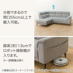 コーナーソファセット 布張りタイプ(LB07 ...の詳細画像4