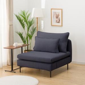 ニトリ（NITORI） 広い座面のゆったりソファ(MS01 1人掛け 肘なし MGY