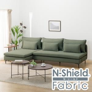 広い座面のゆったりカウチソファ(MS01 3P/シェーズロングセット肘あり