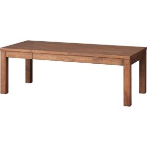 ニトリ 幅100cm 棚付き天然木センターテーブル(セーブル2 LBR