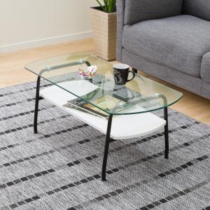 ニトリ⭐︎センターテーブル ガラス天板 引き出し付き ニトリ ガラス天板センターテーブル 引出し付き (エナメル塗装