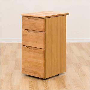 ニトリ 幅39.8cm ワゴン(プレフェ 40 LBR) 学習机 学習デスク パソコン