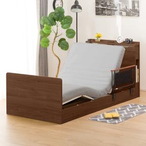 非課税 電動ベッド 介護ベッド リクライニングベッド シングルフレーム