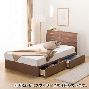 ニトリ（NITORI） シングルすのこベッドフレーム(EB-003 引出し収納