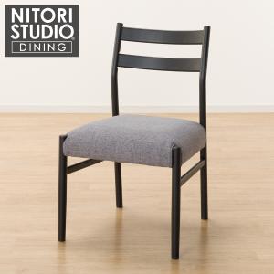 ニトリ ダイニングチェア(Nコレクション C-01D BK/AQ-MGY