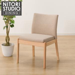 ニトリ 肘付き ダイニングチェア Nシールド ANV001キャメル/BK
