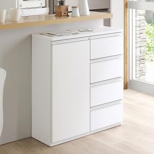 食器棚　キャビネット　スリム　ニトリ　白　送料込み ニトリ（NITORI） 薄型キャビネット扉タイプ (幅80cm) : ニトリ Yahoo