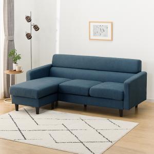 NITORI ソファ　ダークブルー L字型 ニトリ 布張りL型ソファ(DJ06ー2 BR) : ニトリ Yahoo!店 - 通販