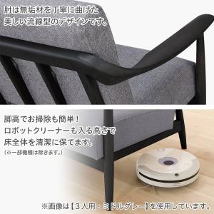 傷・汚れに強い 2人掛けソファ 布張りタイプ ...の詳細画像3