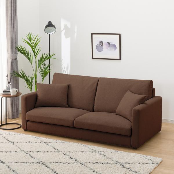 ソファー ソファ 布張り3人掛けソファ プラスチック脚タイプ(ミディアムタイプ/スリム肘 MS02 ...