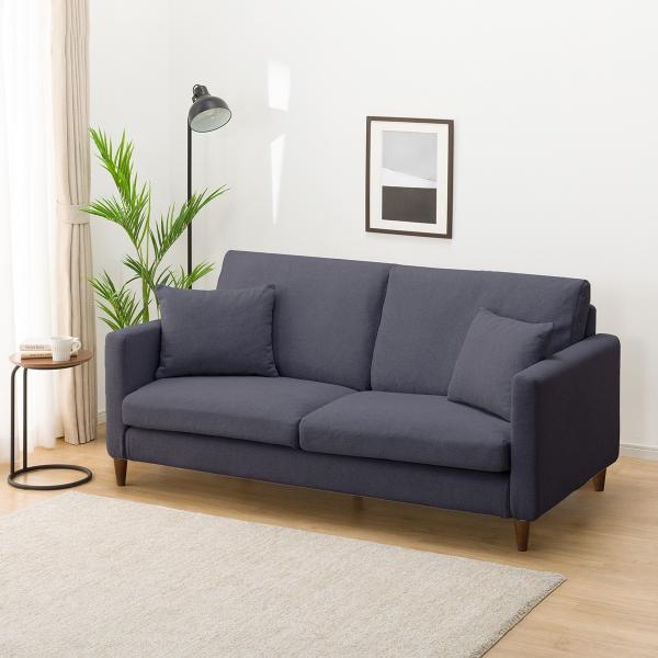 ソファー ソファ 布張り3人掛けソファ 木脚タイプ(ミディアムタイプ/スリム肘 MS02 DBL/M...