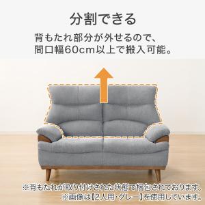 2人掛けソファ 布張りタイプ (PD02-2 ...の詳細画像3