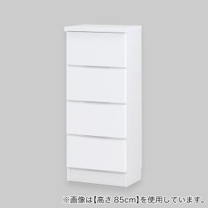 【高さオーダー】ディスプレイ収納 引出し (高さ99cm 光沢WH) ニトリ｜nitori-net