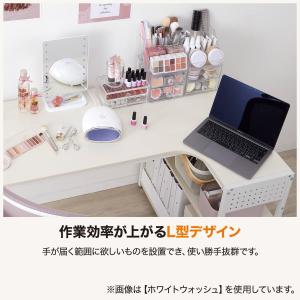 L型コーナーデスク(ZK012 72 LBR)...の詳細画像1
