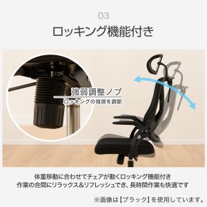 ハイバックオフィスチェア(OC513 BK) ニトリの詳細画像3