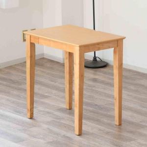 天然木引出し付きデスク (幅70cm オーク N...の商品画像
