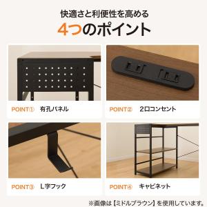 L型コーナーデスク(ZK012 72 GW) ニトリの詳細画像2