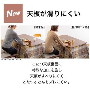 フラットヒーター付きリビングこたつ(フロットR...の詳細画像1