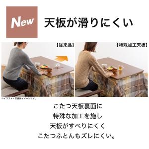 フラットヒーター付きリビングこたつ(フロットR...の詳細画像1