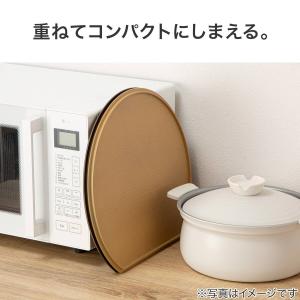 リバーシブル半月膳 ライトブラウン ニトリの詳細画像2