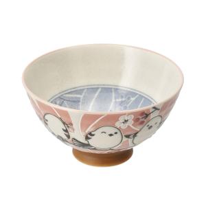 飯椀(シマエナガ 中 ローズ DI602) デコホーム ニトリ｜ニトリ Yahoo!店