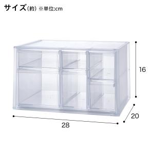 中身が見えるキッチン小物ケース(クリア KI8...の詳細画像1