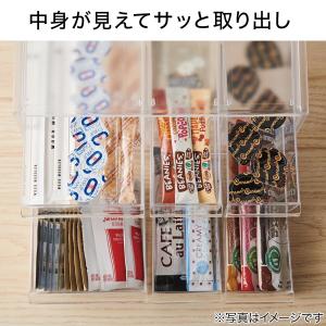 中身が見えるキッチン小物ケース(クリア KI8...の詳細画像2