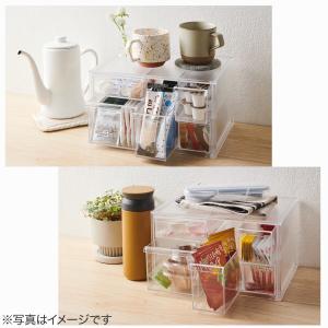 中身が見えるキッチン小物ケース(クリア KI8...の詳細画像3