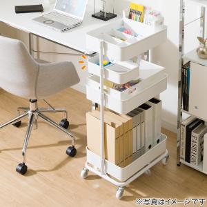 スチールワゴン トロリ用 回転バスケット(ホワ...の詳細画像4