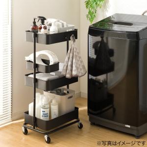 スチールワゴン トロリ用 回転バスケット(ブラ...の詳細画像3