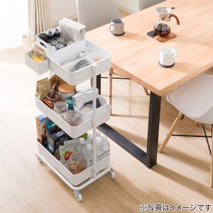 スチールワゴン トロリ用 小物入れ(ホワイト)...の詳細画像3