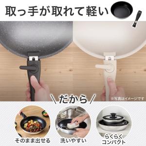 取っ手がとれる 超軽量汚れがつきにくい深型フラ...の詳細画像2