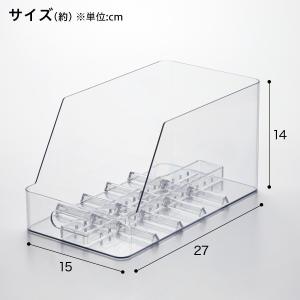 お皿を立てて収納できるディッシュスタンド ワイ...の詳細画像1